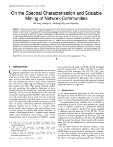 On the Spectral Characterization and Scalable Mining of Network Communities