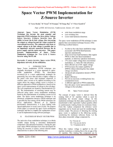 Space Vector PWM Implementation for Z-Source Inverter  K Veera Reddy