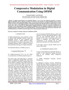 Compressive Modulation in Digital Communication Using OFDM