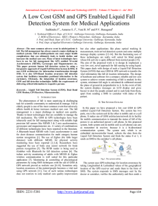 A Low Cost GSM and GPS Enabled Liquid Fall Sudhindra F
