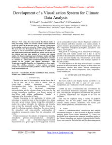 Development of a Visualization System for Climate Data Analysis  K C Gouda