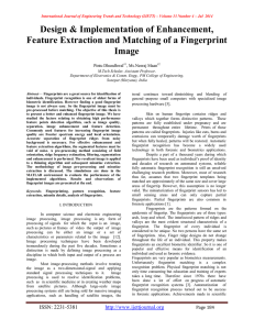 Design &amp; Implementation of Enhancement, Image