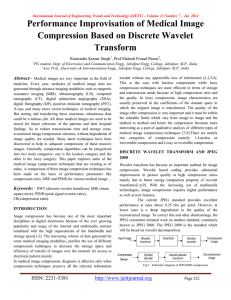 Performance Improvisation of Medical Image Compression Based on Discrete Wavelet Transform