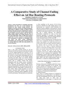 A Comparative Study of Channel Fading