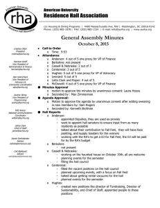 General Assembly Minutes   October 8, 2015