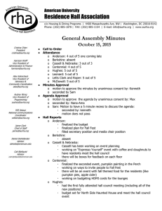 General Assembly Minutes   October 15, 2015
