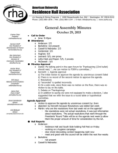 General Assembly Minutes   October 29, 2015