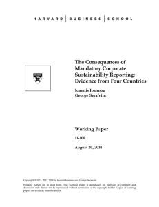 The Consequences of Mandatory Corporate Sustainability Reporting: Evidence from Four Countries