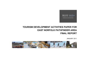 TOURISM DEVELOPMENT ACTIVITIES PAPER FOR EAST NORFOLK PATHFINDER AREA FINAL REPORT JANUARY 2011