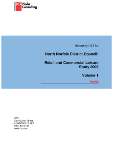 North Norfolk District Council: Retail and Commercial Leisure Study 2005 Volume 1