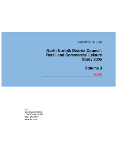 North Norfolk District Council: Retail and Commercial Leisure Study 2005 Volume 3