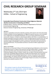 CIVIL RESEARCH GROUP SEMINAR  Wednesday 2 July 2014 4pm