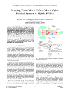 Mapping Time-Critical Safety-Critical Cyber Physical Systems to Hybrid FPGAs
