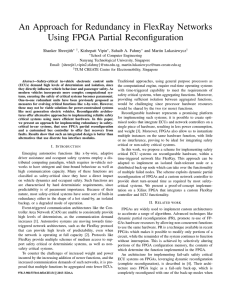 An Approach for Redundancy in FlexRay Networks Using FPGA Partial Reconfiguration