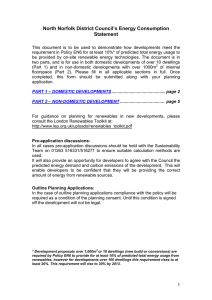 North Norfolk District Council’s Energy Consumption Statement