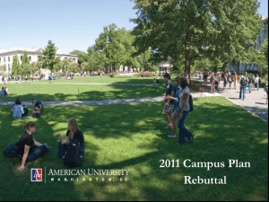 2011 Campus Plan Rebuttal 1