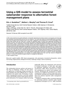 Using a GIS model to assess terrestrial management plans Eric J. Gustafson