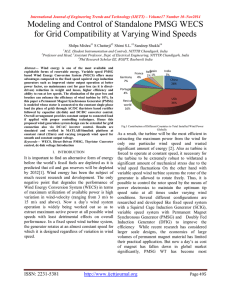 Modeling and Control of Standalone PMSG WECS Shilpa Mishra