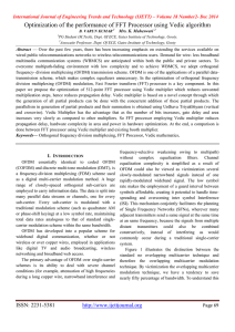 Optimization of the performance of FFT Processor using Vedic algorithm