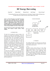 RF Energy Harvesting