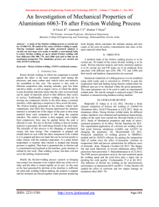 An Investigation of Mechanical Properties of Al Faizal .B