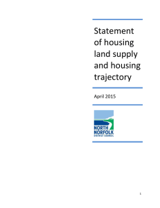 Statement of housing land supply and housing