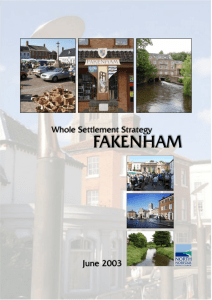 FAKENHAM June 2003 Whole Settlement Strategy NORTH