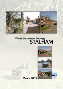 STALHAM March 2003 Whole Settlement Strategy NORTH