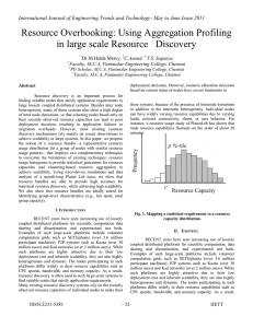 Resource Overbooking: Using Aggregation Profiling