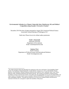 Environmental Attitudes in a Climate-Vulnerable State: Rainforests, Oil, and Political