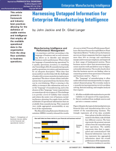 Harnessing Untapped Information for Enterprise Manufacturing Intelligence