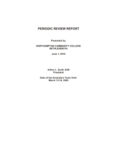 PERIODIC REVIEW REPORT