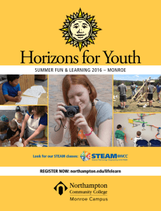 Horizons for Youth SUMMER FUN &amp; LEARNING 2016 – MONROE