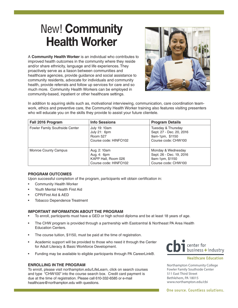 What Is A Certified Community Health Worker