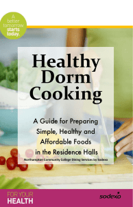 Healthy Dorm Cooking
