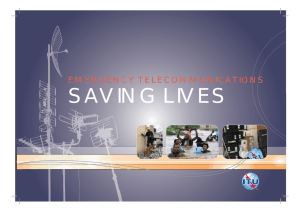 SAVING  LIVES EMERGENCY TELECOMMUNICATIONS S N