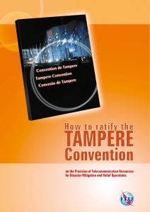 tampere Convention  How to ratify the