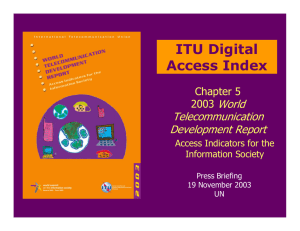 ITU Digital Access Index World Telecommunication