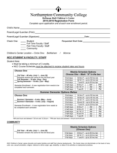 Reibman Hall Children’s Center 2015-2016 Registration Form
