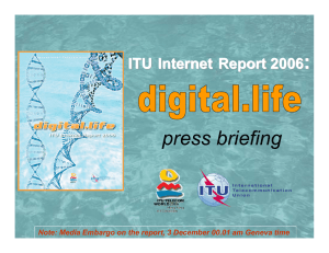 : press briefing ITU Internet