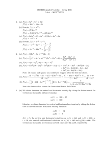 MTH131 Applied Calculus – Spring 2016 Lab 4 – SOLUTIONS − 9x 1.