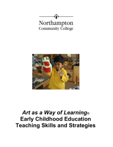Art as a Way of Learning  Early Childhood Education