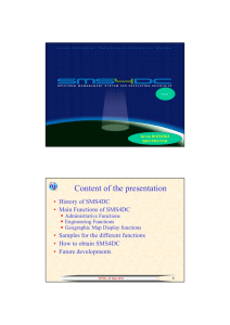 Content of the presentation