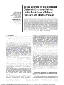 Shape Bifurcation of a Spherical Dielectric Elastomer Balloon Pressure and Electric Voltage