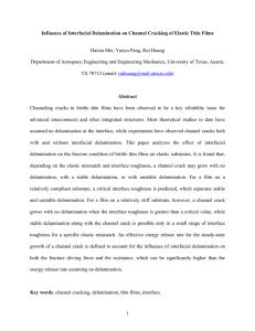 Influence of Interfacial Delamination on Channel Cracking of Elastic Thin...  Haixia Mei, Yaoyu Pang, Rui Huang