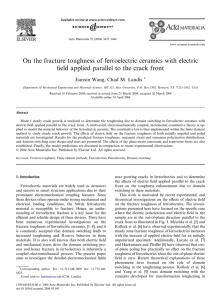 On the fracture toughness of ferroelectric ceramics with electric