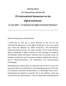 ITU International Symposium on the Digital Switchover