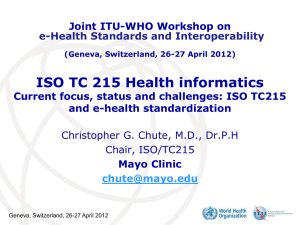 ISO TC 215 Health informatics