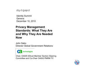 Privacy Management Standards: What They Are and Why They Are Needed Now