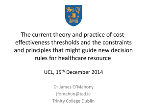 The current theory and practice of cost-
